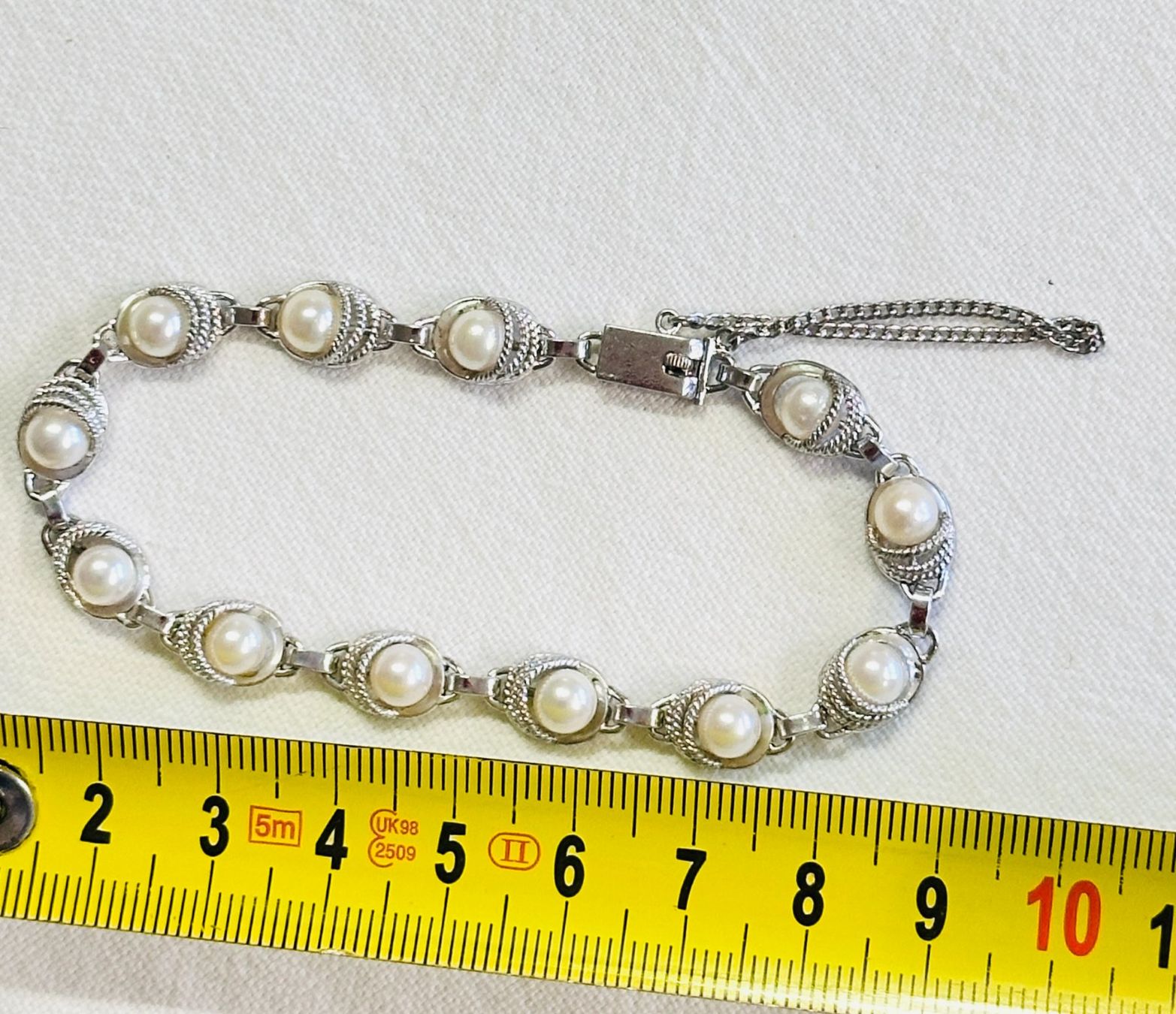 Bracciali & Braccialetti: Wunderschönes 925 Sterling Silber Perlenarmband – Usato da Oberrüti venduto da siyito 8