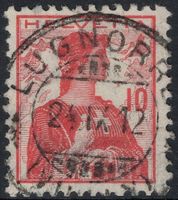 LUGNORRE (VUILLY) 24.IX.12 - Vollstempel auf Helvetia