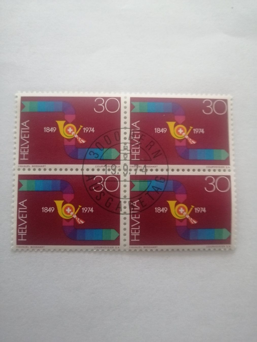 Alle Briefmarken: Briefmarken 4er Blocks Werbemarken II 1974 – Neu (gemäss Beschreibung) aus Hinterkappelen von 1399 4