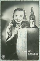 Ginette Leclerc (1912-1992) Schauspielerin - Autogramm
