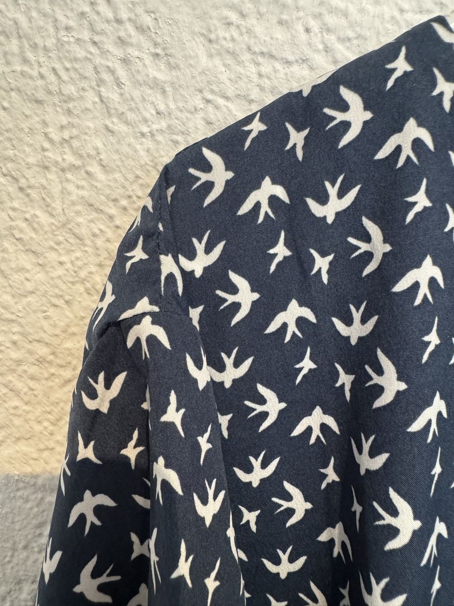 Blusen: Bluse Vögel dunkelblau Gr. 56 / XXL – Gebraucht aus Fislisbach von KolibriSecondhand 4
