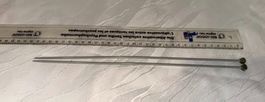 Stricknadeln AERO eng Grössen 3 1/2 silber 31 cm