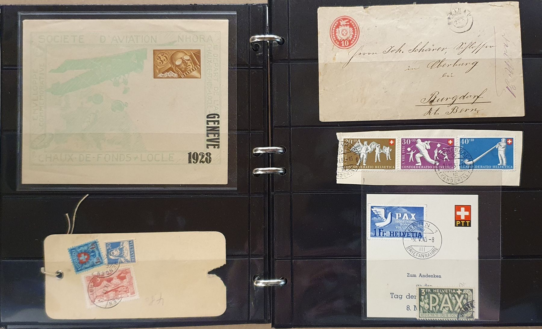Alle Briefmarken: Restlot Schweiz in 5 Album – Gebraucht aus Kreuzlingen von Rschweiz1 3