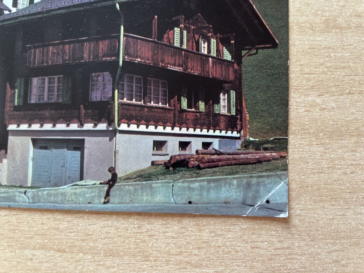 Ansichtskarten: Alte Ansichtskarte Gasthaus Post Rueras, Disentis-Andermatt – Gebraucht aus Neuhausen am Rheinfall von Arielle55 2