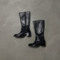 Stiefel Damen Leder Schwarz Grösse 38 wenig getragen