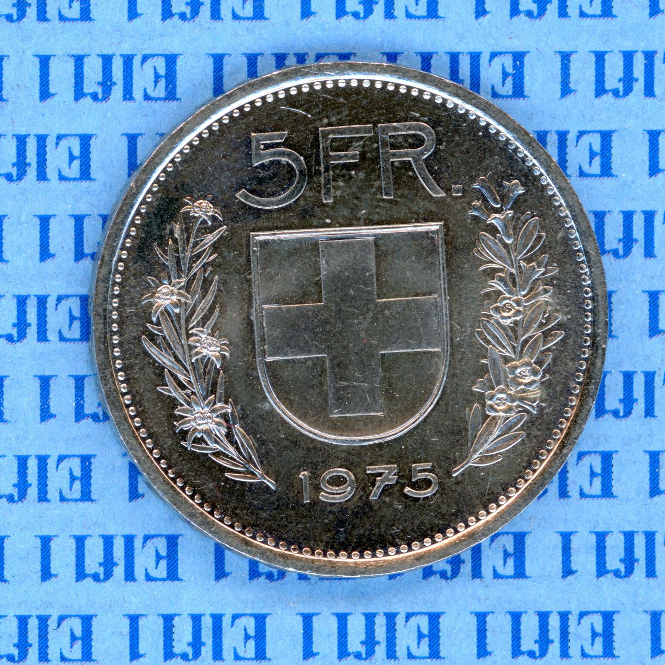 Tutti le monete: CHF___5.00 1975 -stgl 5 Franken – Nuovo (secondo la descrizione) da Widnau venduto da Elf11