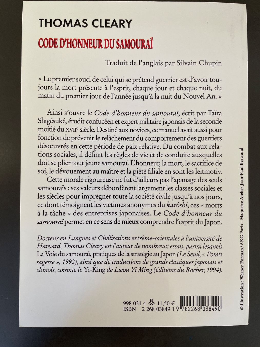 Bücher: Code d'honneur du Samouraï – Neu (gemäss Beschreibung) aus Genève von Haciend4 1