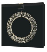 Couronne lumineuse LED blanc chaud, 45 cm, Noël
