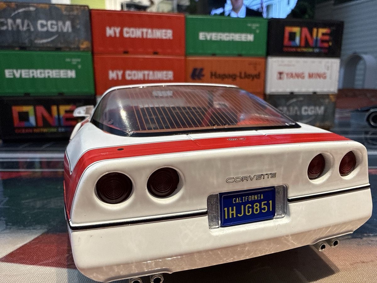 Chevrolet Modellini d'auto: A-Team Corvette C4 Weiss-Rot  1:18 – Usato da Basel venduto da Zomeg 2