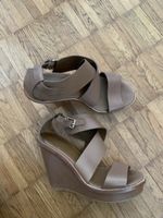 Max mara beige leder sandalen