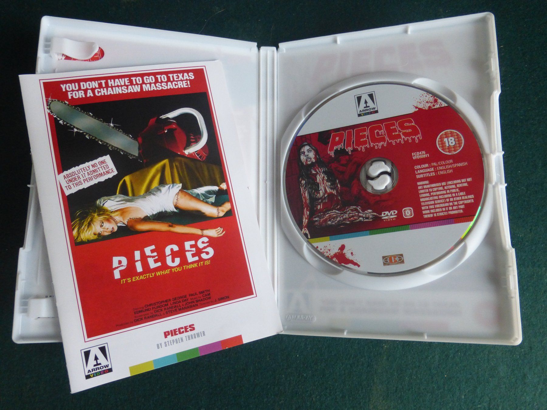 Tutti i DVDs: Pieces DVD Horror – Usato da Zumikon venduto da psisound 3