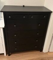 HEMNES Kommode schwarz mit 6 Schubladen guter Zustand