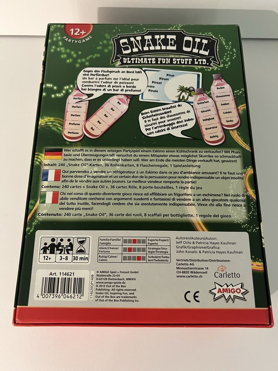 Jeux: Snake Oil Spiel – Neuf (Voir description) à Rupperswil par sige82 1