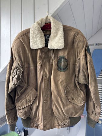 Piloten Lederjacke USA Vintage Grösse ~M