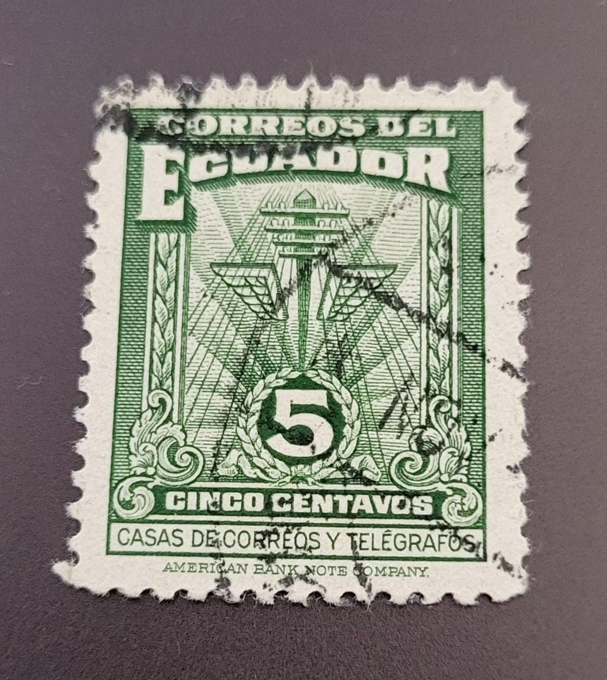 Tutti i francobolli: Ecuador 1943 briefmarke – Usato da St Gallen venduto da Stampsalshobby
