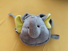 Neuwertig: Süsser, kuscheliger Rucksack Elefant