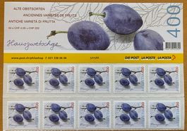 Alte Obstsorten 10ner Streifen  ungestempelt