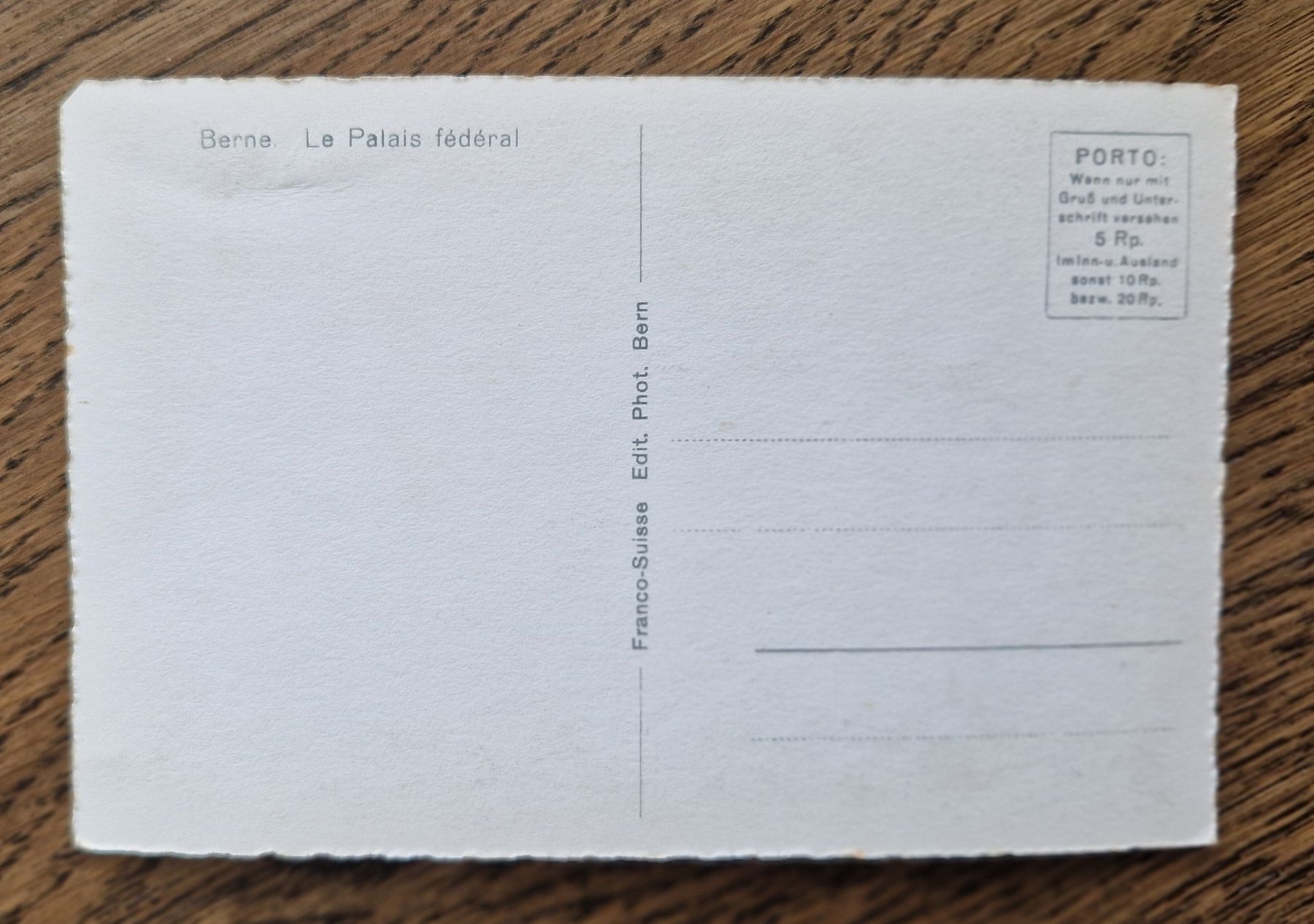 Cartoline postali: Bern, Bundeshaus – Usato da Ebikon venduto da Donar50 1
