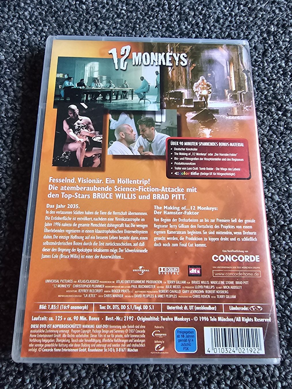 Tutti i DVDs: 12 Monkeys (22592) – Usato da Ruswil venduto da jan_bxl5 1