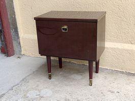 Meuble d'appoint Mid-century DK plaqué laqué