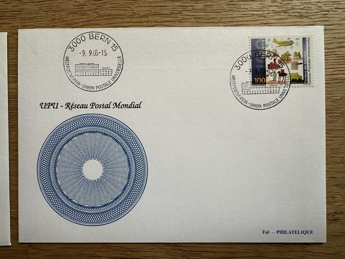 Tutti i francobolli: Schweiz - 3 FDC + 2 Postkarten 2015-2016 – Usato da Schmitten / FR venduto da Samsara169 2