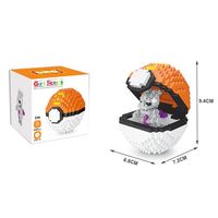 Pokéball „Mewtu“ (7cm) / Mini-Bausteine
