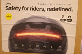 UNIT 1 AURA Smart Fahrradhelm MIPS Gr. L + Remote, 2 Visiere