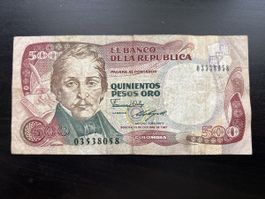 Billet Colombie 🇨🇴 1987