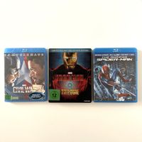 Iron man 1,2,3, Capitan America, Amazing Spider-man Blu-ray