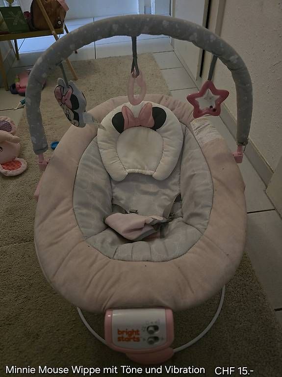 Sdraiette & Sdraiette a dondolo: Minnie Mouse Baby-Wippe – Usato da Ebikon venduto da len_vv8s
