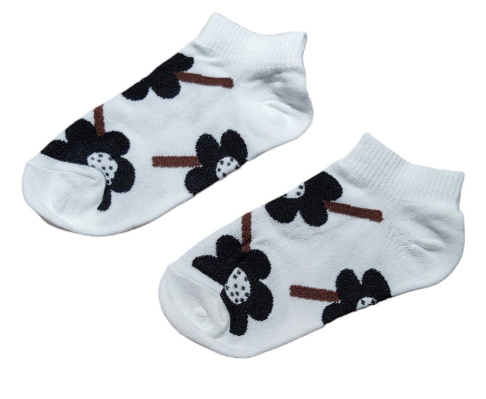 Calze: Sneaker-Socken Blumen / Flowers – Nuovo e nell'imballaggio originale da Zürich venduto da amysmith 1
