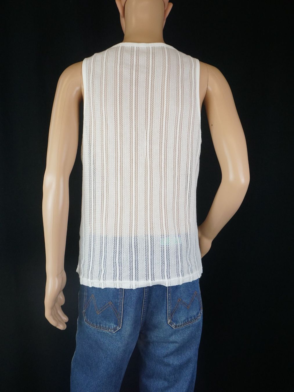T-shirt: Weisses ärmelloses Stricktop Gr. 46 – Usato da Pratteln venduto da Restwert_Pratteln 2
