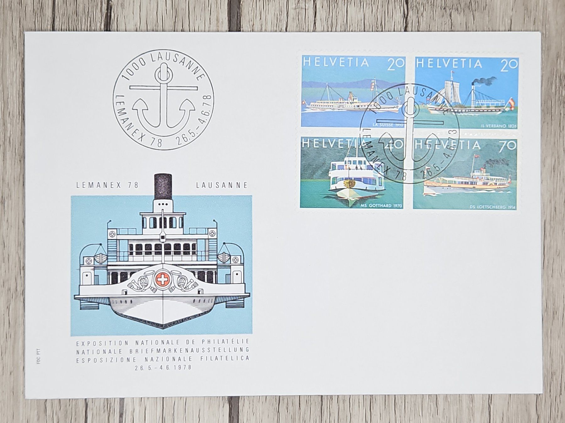 Tutti i francobolli: CL09 Enveloppe + Timbre Suisse 1978 – Usato da Cousset venduto da Patrick_Collections