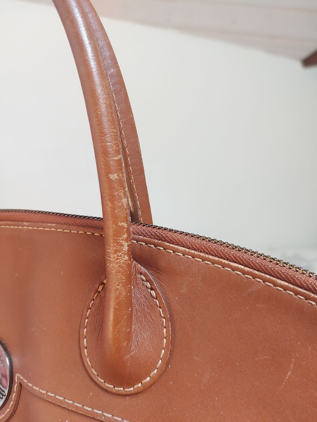 Longchamp Borse da donna: Sac à main Longchamp en cuir – Usato da Lausanne venduto da Super-cerise 8