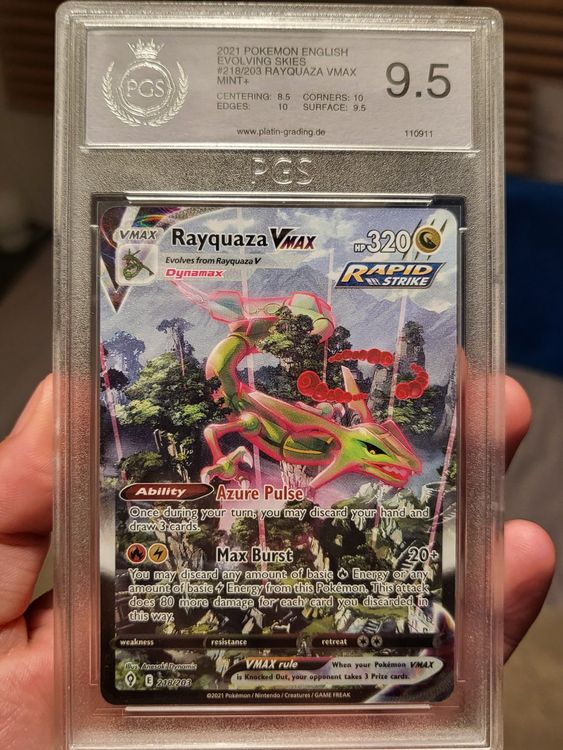 Poķémon Rayquaza Vmax alternative EN graded 9.5 (Gebraucht) in Les ...