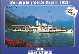 AK Luzern - Dampfschiff Stadt Luzern - Raddampfer