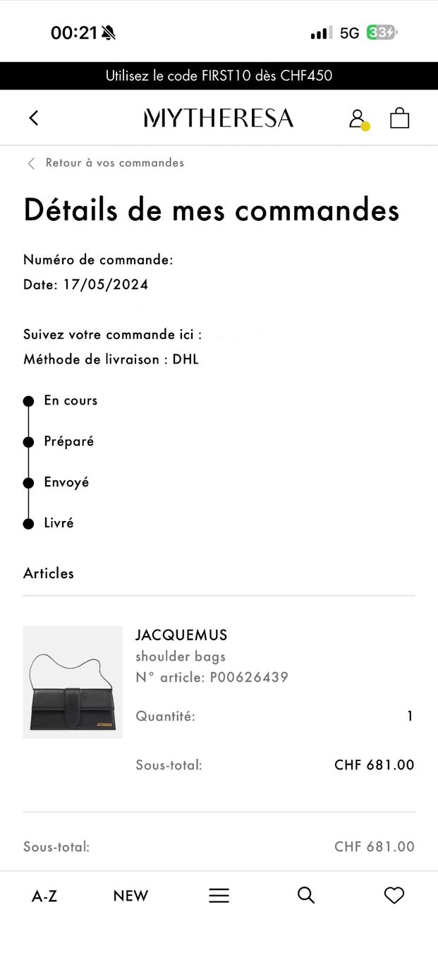 Jacquemus Borse da donna: Jacquemus Bambino Long – Usato da Pully venduto da sophieJ16 7