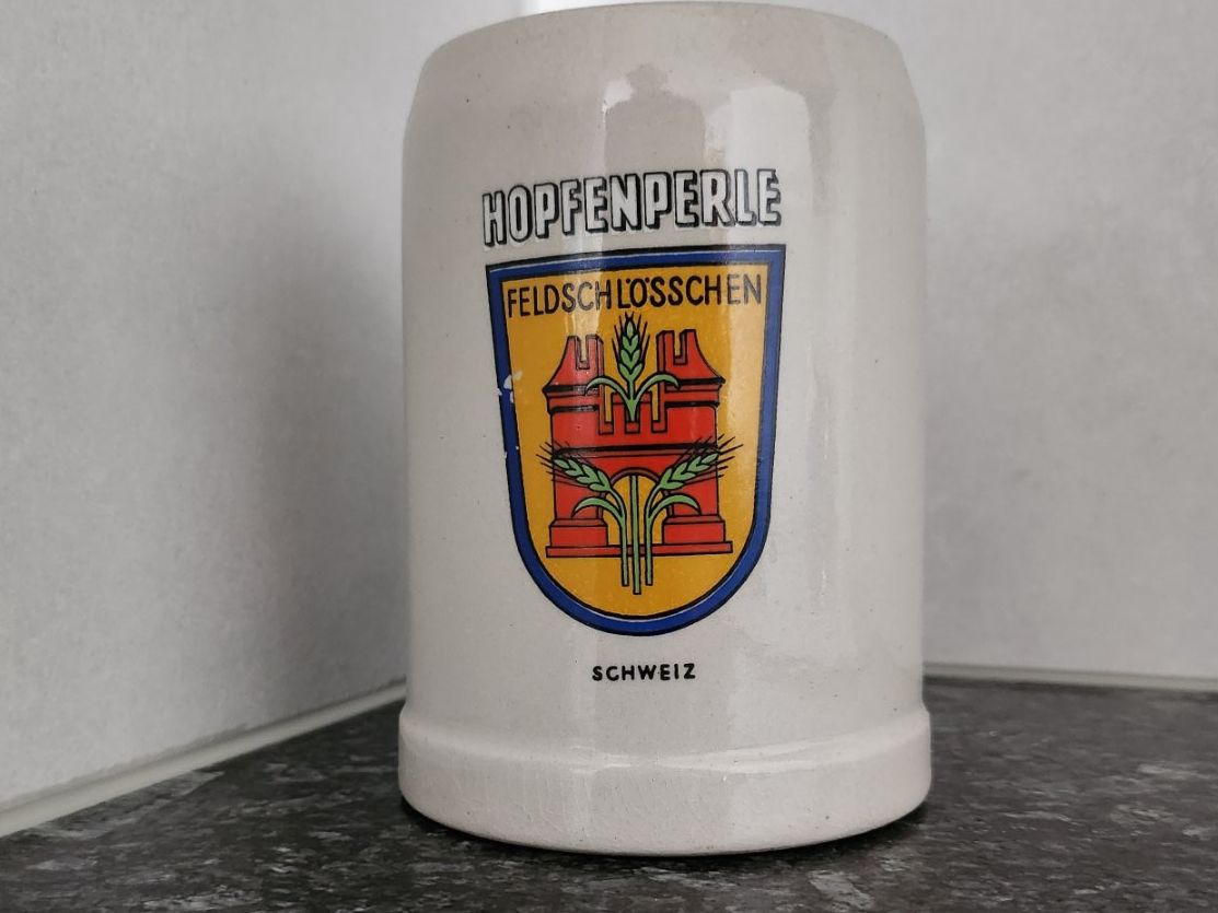 Gläser: Chope  Feldschlösschen Bier – Gebraucht aus Sierre von Lys1954