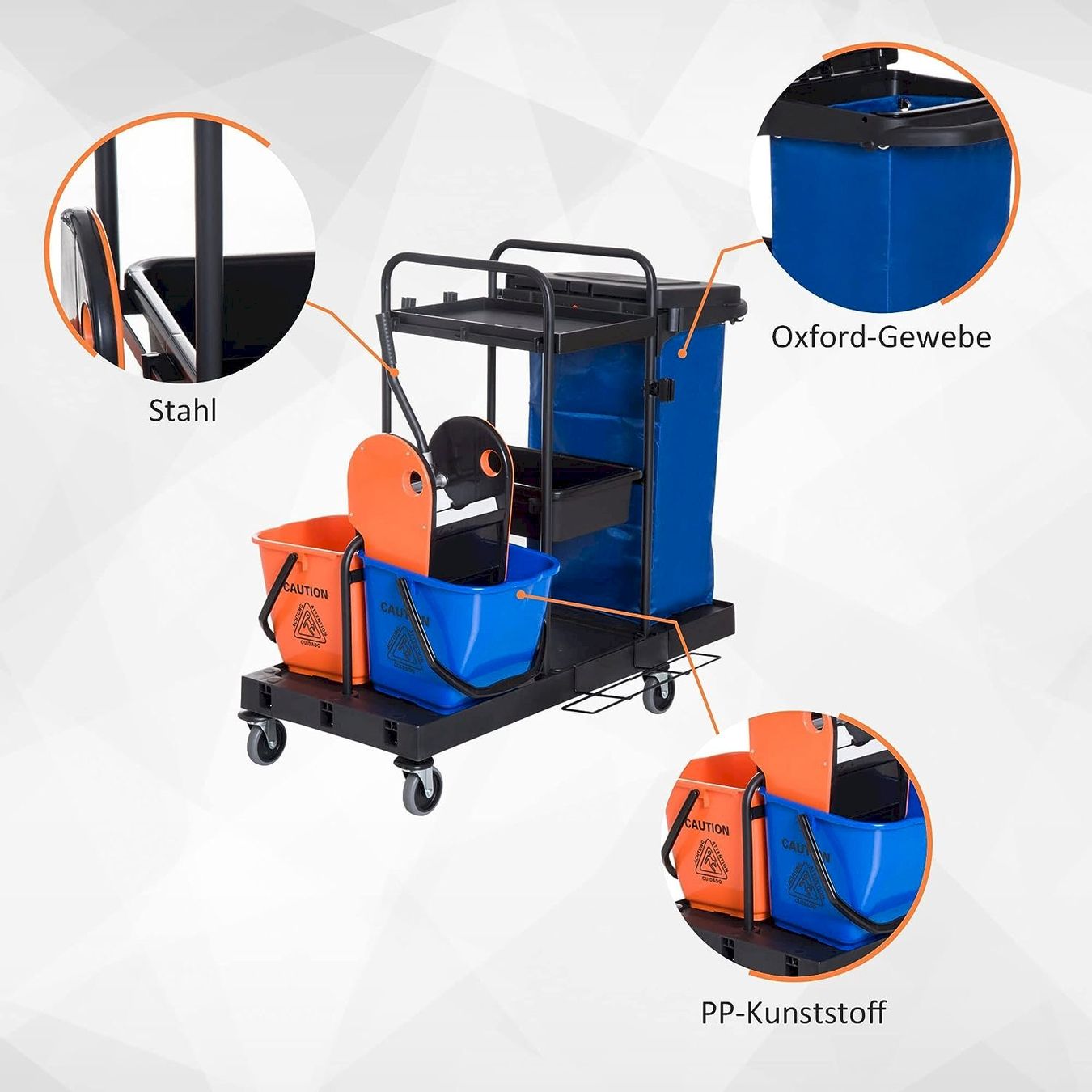 Toutes les machines: HOMCOM Putzwagen – Neuf avec emballage d'origine à Bottighofen par zaap 3