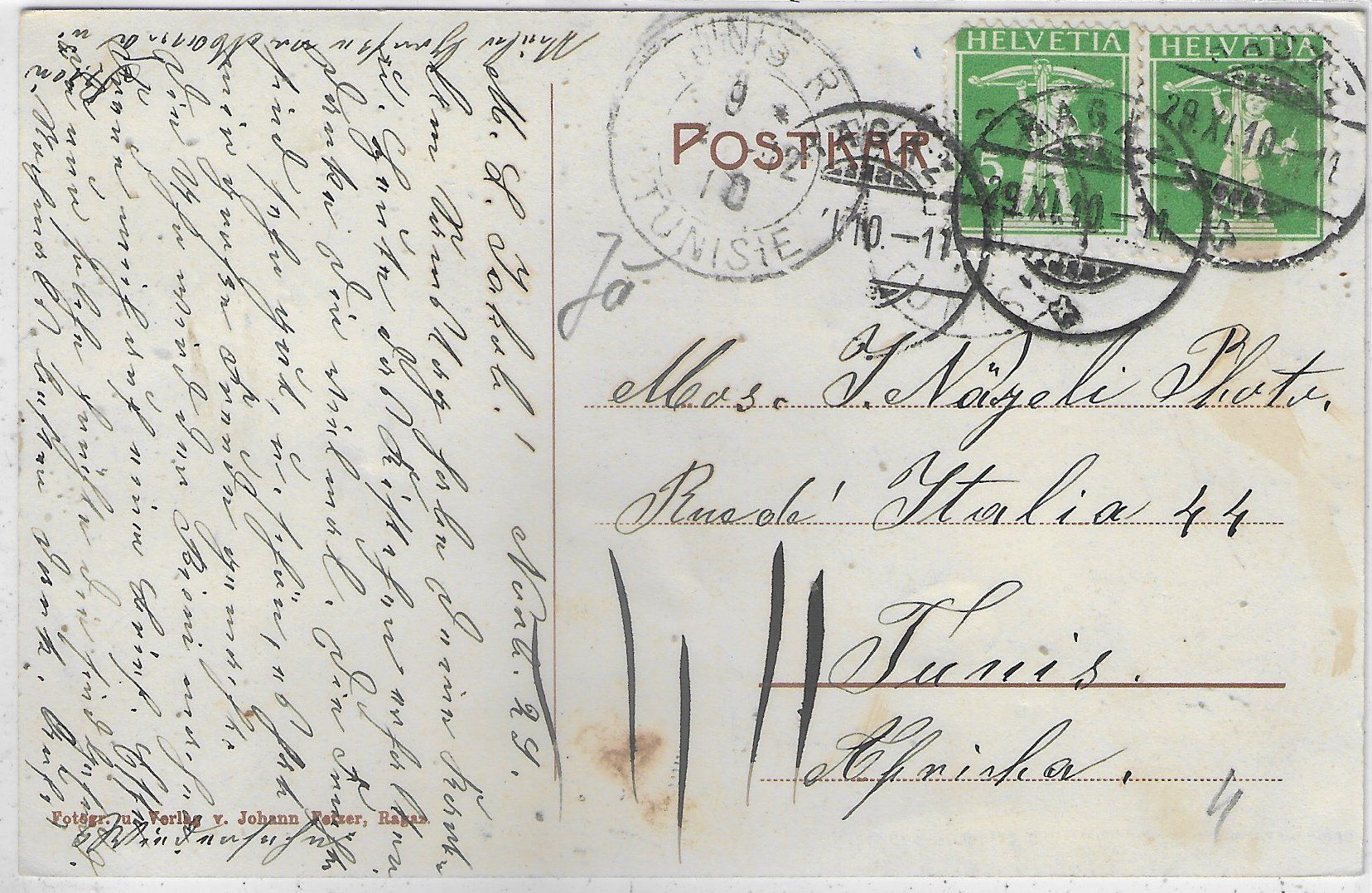 Cartoline postali: Ragaz - Weg nach Bad Pfäfers – Usato da Ettingen venduto da Kartenplanet 1
