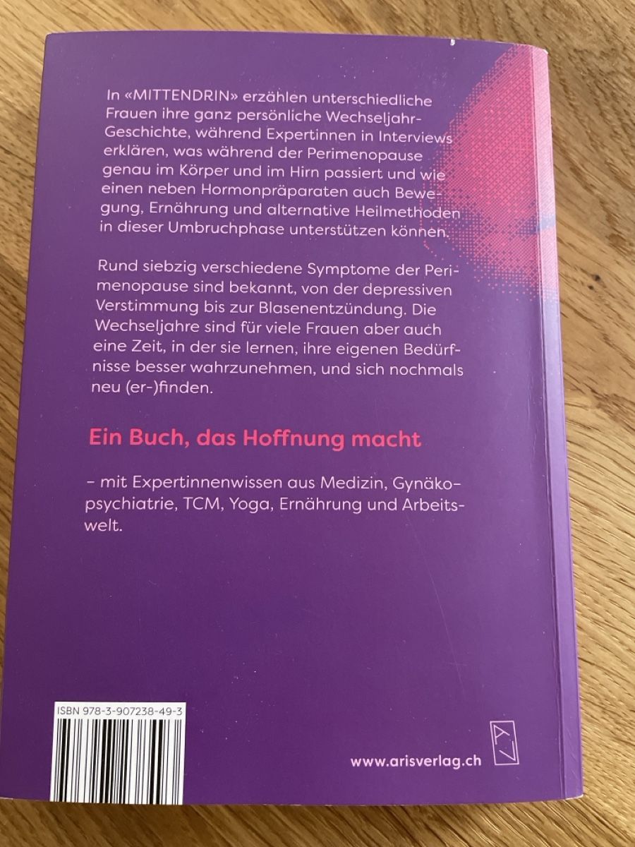 Livres: Buch MITTENDRIN Jeanette Kuster, Perimenopause meistern – D'occasion à dotzigen par patchwork01 1