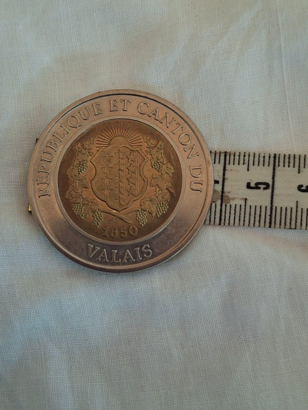 Alle Münzen: Pièce Valais - Sion 2006 1 Farinet valeur CHF 10.00 – Gebraucht aus Villiers von san_jn5w 2