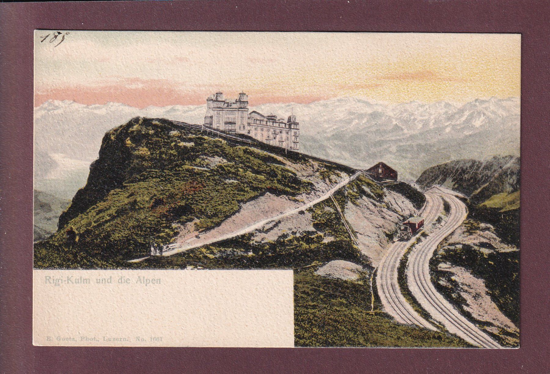 Cartoline postali: RIGI-KULM und die Alpen – Usato da Pully venduto da nicecards