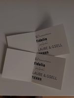 Gutscheine CHF 500. (Fidelio Zürich, Laube & Gsell Baden)