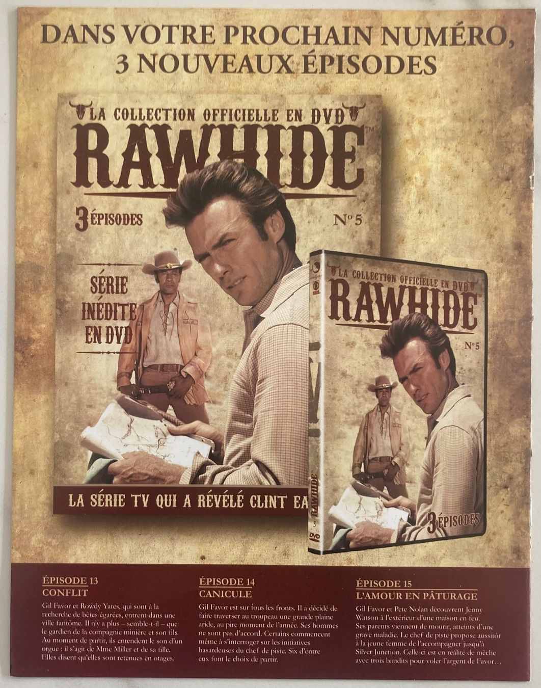 Tutti i DVDs: CLINT EASTWOOD - RAWHIDE N°4 – Usato da Poliez-Pittet venduto da Newtown-Records 2
