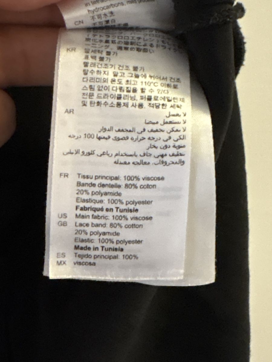 Sandro Vestiti: Sandro Kleid Schwarz Grösse 38 mit Spitze – Usato da Luzern venduto da One0911 6