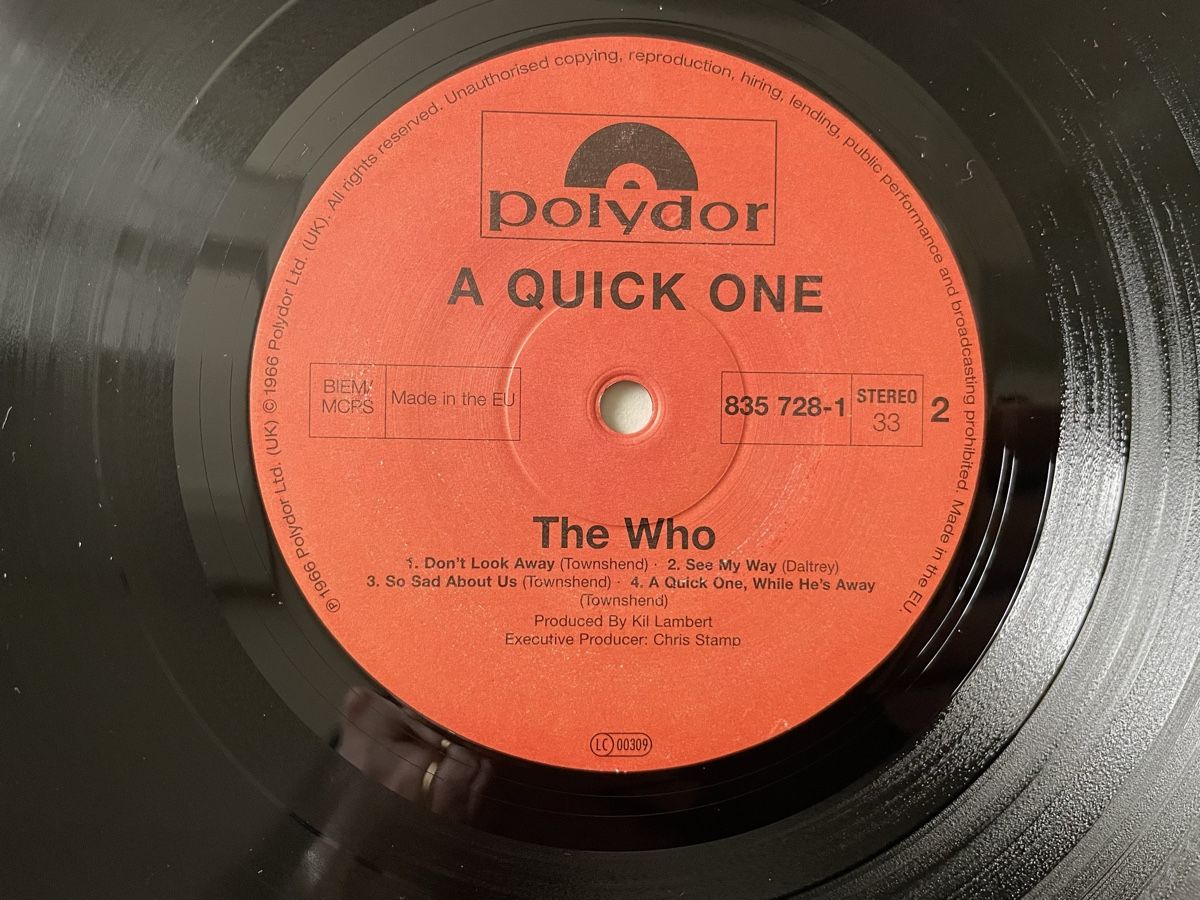 Dischi in vinile: The WHO - a quick one - Vinyl LP – Usato da Olten venduto da Bluespapst 2
