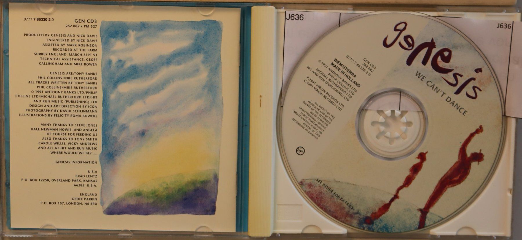 CD: Genesis – We Can't Dance – Usato da Luzern venduto da CONTENTI 1