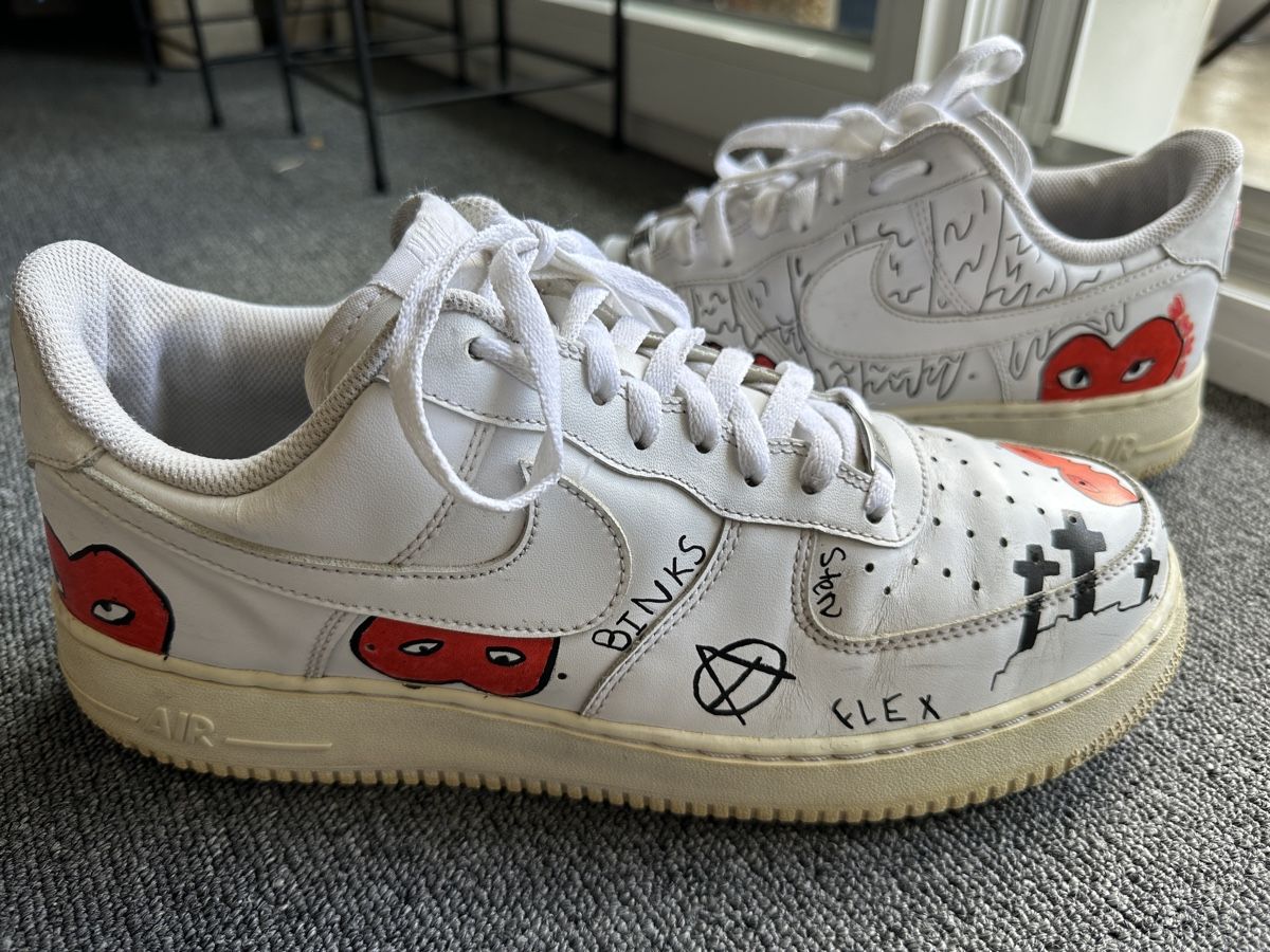 Nike Scarpe da uomo: Nike air Force 1 homme taille 45 blanc – Usato da Bulle venduto da LeMoleson 9