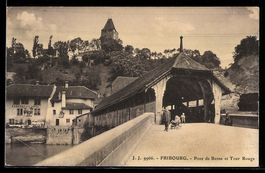 AK Fribourg, Pont de Berne et Tour Rouge